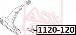 ASVA 1120-120 - Шаровая опора, несущий / направляющий шарнир autosila-amz.com