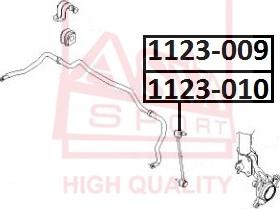 ASVA 1123-009 - Тяга / стойка, стабилизатор autosila-amz.com