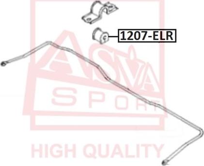 ASVA 1207-ELR - Втулка стабилизатора autosila-amz.com