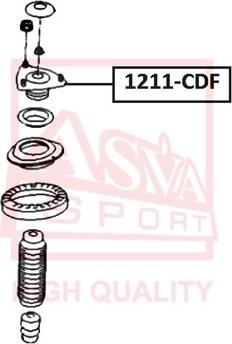 ASVA 1211-CDF - Опора стойки амортизатора, подушка autosila-amz.com