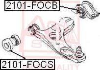 ASVA 2101-FOCB - Сайлентблок, рычаг подвески колеса autosila-amz.com