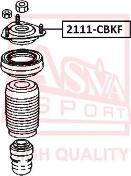 ASVA 2111-CBKF - Опора стойки амортизатора, подушка autosila-amz.com