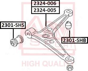 ASVA 2324-006 - Рычаг подвески колеса autosila-amz.com