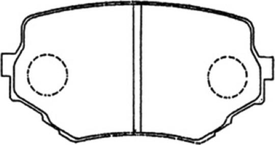 ASVA AKD-9382 - Тормозные колодки, дисковые, комплект autosila-amz.com