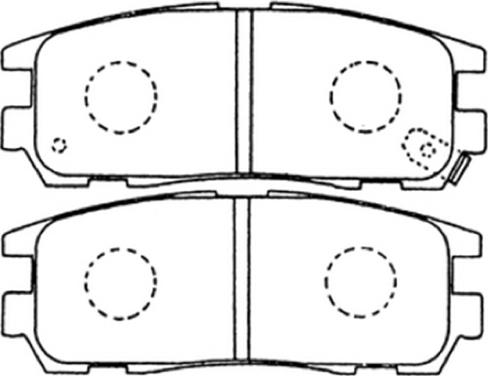 DJ Parts BP1053 - Тормозные колодки, дисковые, комплект autosila-amz.com