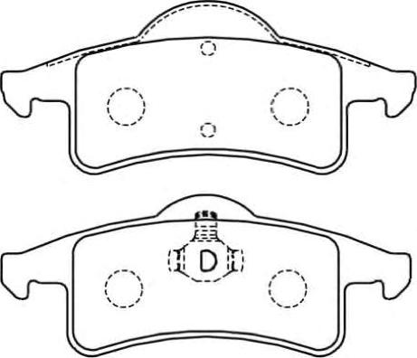 ASVA AKD-5936 - Тормозные колодки, дисковые, комплект autosila-amz.com