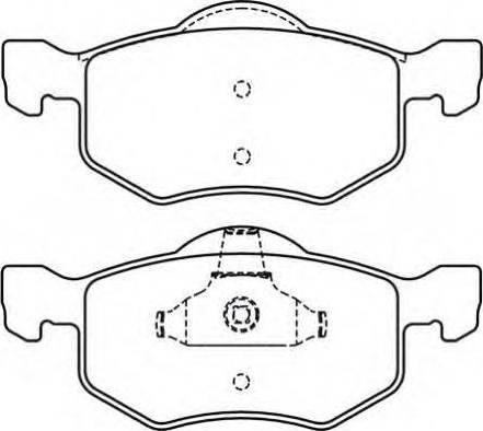 Dynamatrix DBP1571 - Тормозные колодки, дисковые, комплект autosila-amz.com