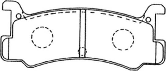 ASVA AKD-6353 - КОЛОДКИ ТОРМОЗНЫЕ ДИСКОВЫЕ ЗАДНИЕ DAIHATSU APPLAUSE CHARADE 1996-2000, Mira 1994-1998, Gran Move 97- autosila-amz.com