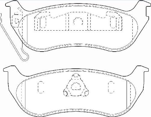 ASVA AKD-0981 - Тормозные колодки, дисковые, комплект autosila-amz.com