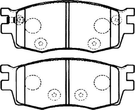 LPR 5P1345 - Тормозные колодки, дисковые, комплект autosila-amz.com