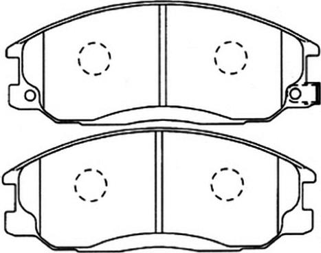 Frixa FXH03 - Тормозные колодки, дисковые, комплект autosila-amz.com