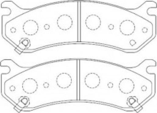 ASVA AKD-08101 - Тормозные колодки, дисковые, комплект autosila-amz.com