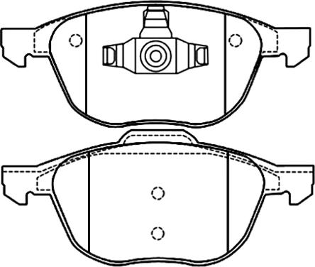 ASVA AKD-0365 - Тормозные колодки, дисковые, комплект autosila-amz.com