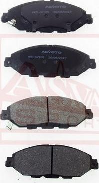 ASVA AKD-02105 - Тормозные колодки, дисковые, комплект autosila-amz.com