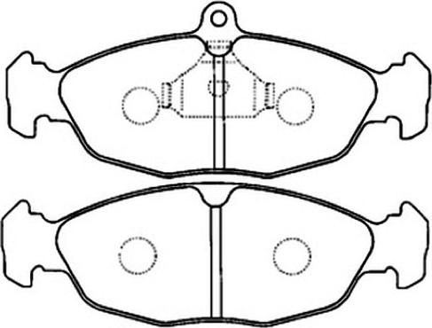 ASVA AKD-0221 - Тормозные колодки, дисковые, комплект autosila-amz.com