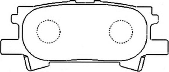 ASVA AKD-1498 - Тормозные колодки, дисковые, комплект autosila-amz.com