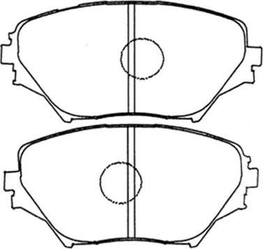 ASVA AKD-1447 - Тормозные колодки, дисковые, комплект autosila-amz.com