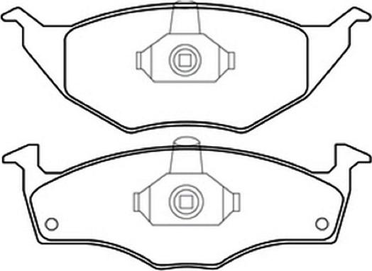 ASVA AKD-1057 - Тормозные колодки, дисковые, комплект autosila-amz.com