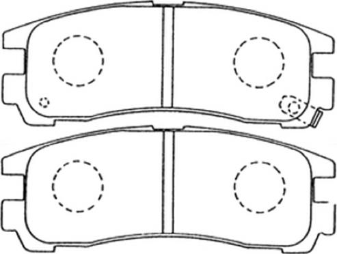 ASVA AKD-1078 - Тормозные колодки, дисковые, комплект autosila-amz.com