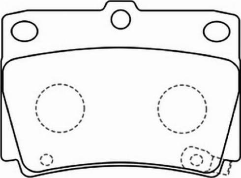 Herth+Buss Elparts J3615011 - Тормозные колодки, дисковые, комплект autosila-amz.com