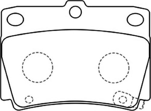 ASVA AKD-1197 - Тормозные колодки, дисковые, комплект autosila-amz.com