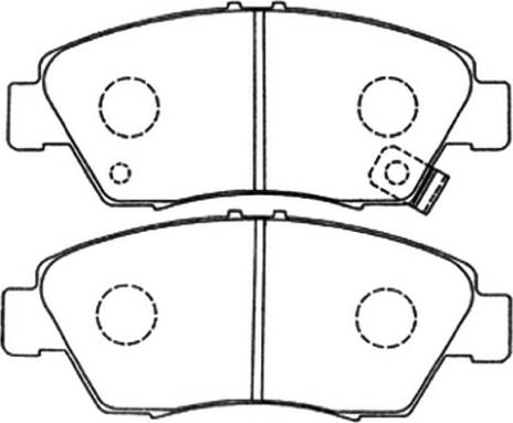 ASVA AKD-1158 - Тормозные колодки, дисковые, комплект autosila-amz.com