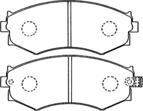 ASVA AKD-1105 - Тормозные колодки, дисковые, комплект autosila-amz.com