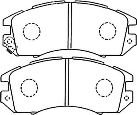 ASVA AKD-1111 - Тормозные колодки, дисковые, комплект autosila-amz.com