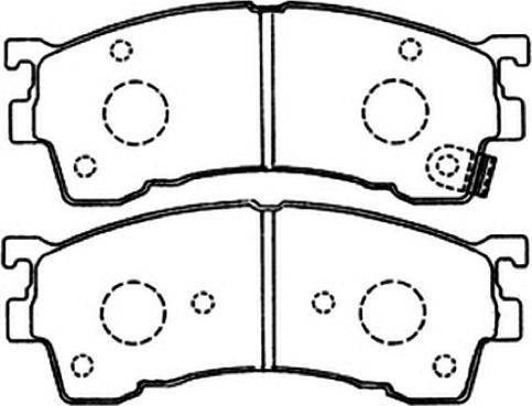 ASVA AKD-1188 - Тормозные колодки, дисковые, комплект autosila-amz.com