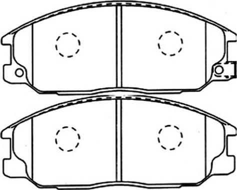 ASVA AKD-1300 - Тормозные колодки, дисковые, комплект autosila-amz.com