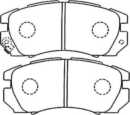 ASVA AKD-1335 - Тормозные колодки, дисковые, комплект autosila-amz.com