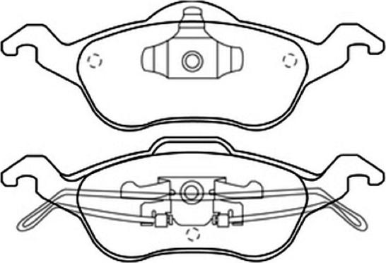 ASVA AKD-1244 - Тормозные колодки, дисковые, комплект autosila-amz.com