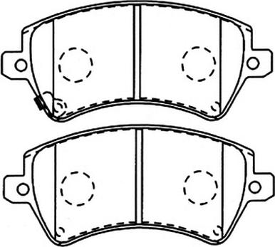 VEMA K420500 - Тормозные колодки, дисковые, комплект autosila-amz.com