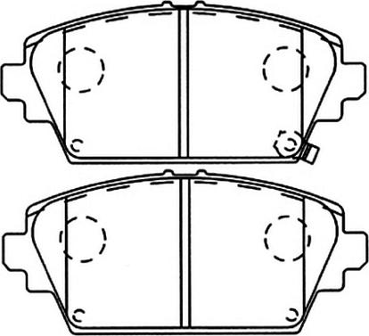 ASVA AKD-1268 - Тормозные колодки, дисковые, комплект autosila-amz.com