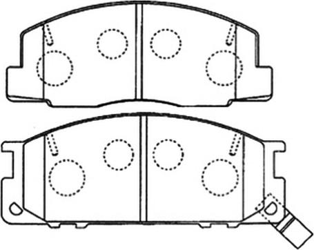 ASVA AKD-1218 - Тормозные колодки, дисковые, комплект autosila-amz.com