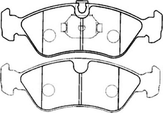 ASVA AKD-1234 - Тормозные колодки, дисковые, комплект autosila-amz.com