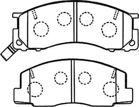 ASVA AKD-1273 - Тормозные колодки, дисковые, комплект autosila-amz.com