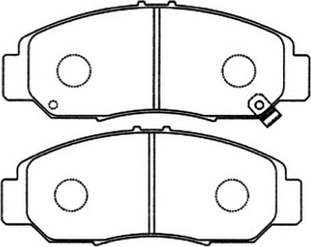 ASVA AKD-8465 - Тормозные колодки, дисковые, комплект autosila-amz.com