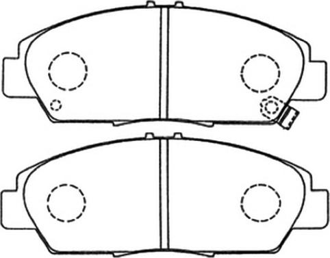 ASVA AKD-8293 - Тормозные колодки, дисковые, комплект autosila-amz.com