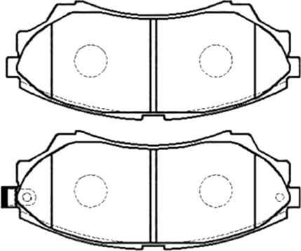 Dynamatrix DBP1817 - Тормозные колодки, дисковые, комплект autosila-amz.com