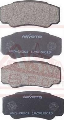 ASVA AKD-26201 - Тормозные колодки, дисковые, комплект autosila-amz.com
