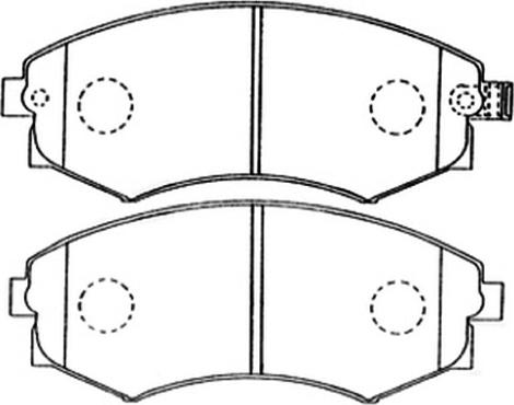 Remsa BPM0318.22 - Тормозные колодки, дисковые, комплект autosila-amz.com