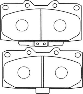 ASVA AKD-7463 - Тормозные колодки, дисковые, комплект autosila-amz.com