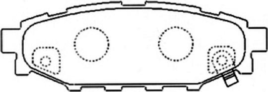 ASVA AKD-7501 - Тормозные колодки, дисковые, комплект autosila-amz.com