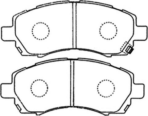 ASVA AKD-7398 - Тормозные колодки, дисковые, комплект autosila-amz.com