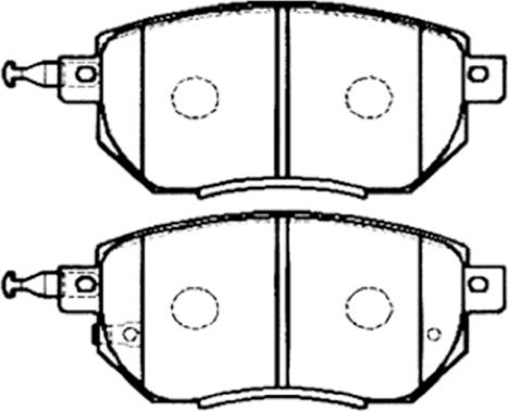 ASVA AKD-CA093 - Тормозные колодки, дисковые, комплект autosila-amz.com