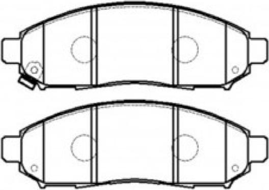 ASVA AKD-EB326 - Тормозные колодки, дисковые, комплект autosila-amz.com