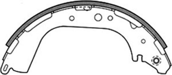 ASVA AKS-1189 - Комплект тормозных колодок, барабанные autosila-amz.com