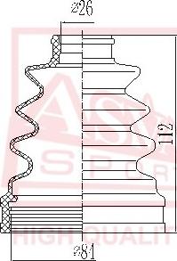 ASVA ASBT-107 - ASBT-107 Пыльник ШРУСа (комплект без смазки) Asva autosila-amz.com