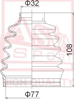 ASVA ASBT-CA2 - Пыльник, приводной вал autosila-amz.com